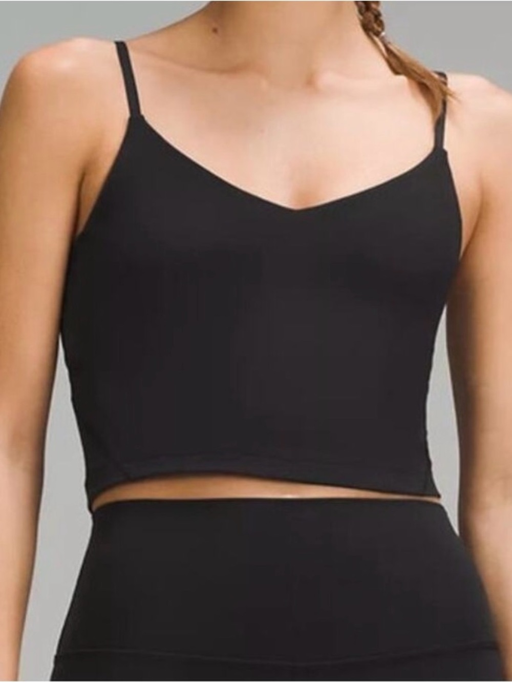lululemon Align Cropped Cami Tank A/B Black Size 12 Women’s NWT 🔥